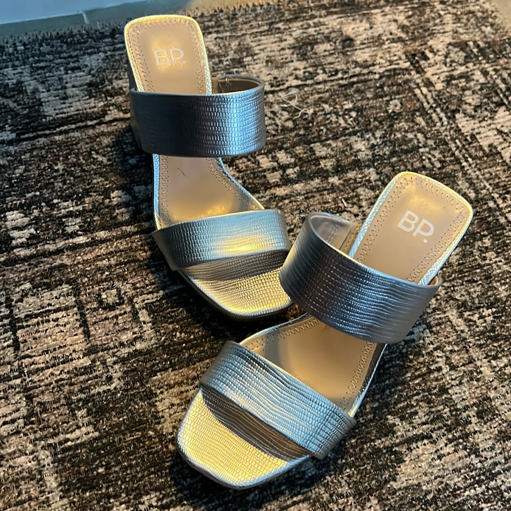 Silver heels